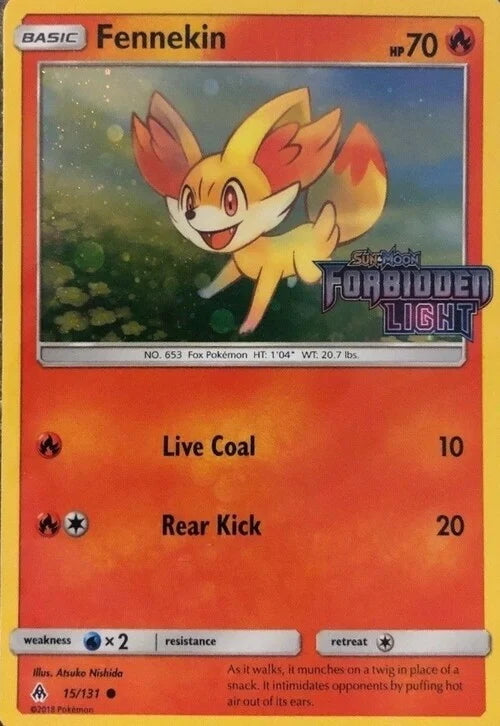 Forbidden Light Fennekin #15 Stamped Promo
